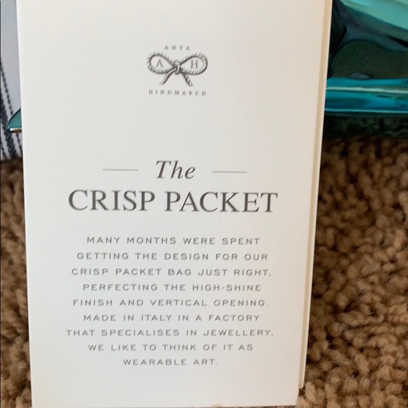 Crisp Turquoise Metal Crossbody Pouch - Picture 2 of 8